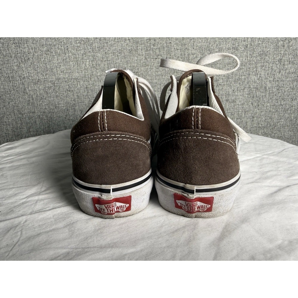VANS Old Skool Suede Skate Shoes Brown Rain Drum White Size Boys/Men 4.5 Women 6 - Picture 4 of 6